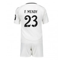 Real Madrid Ferland Mendy #23 Koszulka Podstawowa dzieci 2024-25 Krótki Rękaw (+ krótkie spodenki)